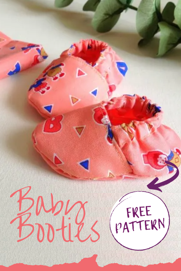 Baby Booties FREE sewing pattern