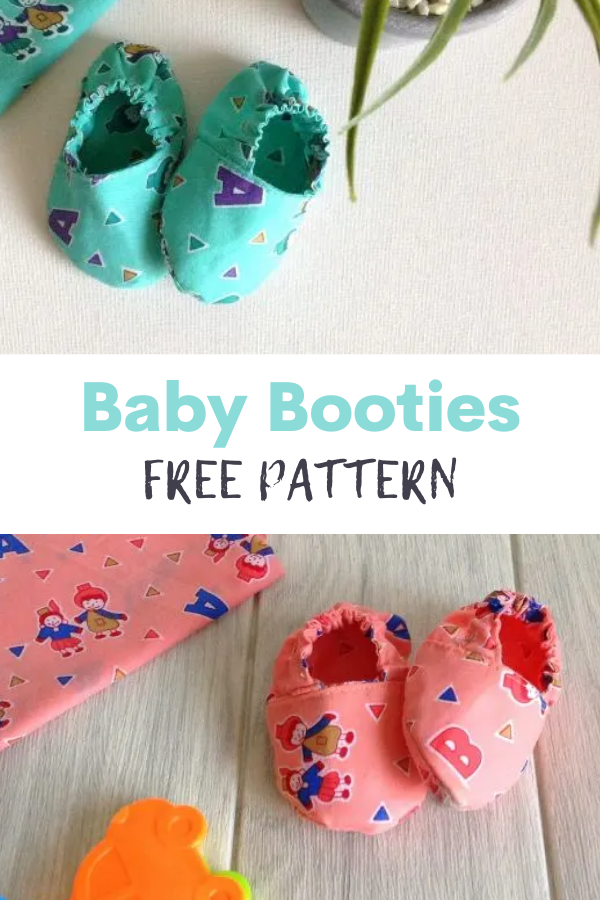 Baby Booties FREE sewing pattern