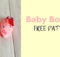 Baby Booties FREE sewing pattern