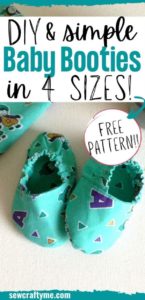 Baby Booties FREE sewing pattern - Sew Modern Kids