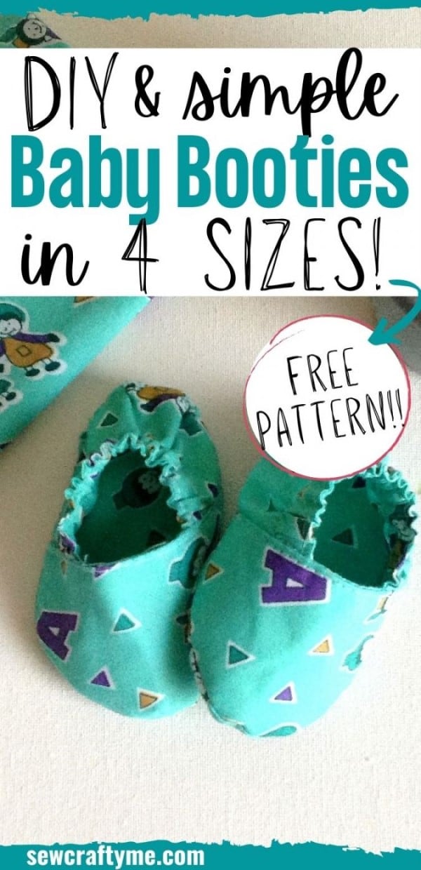 Baby Booties FREE sewing pattern