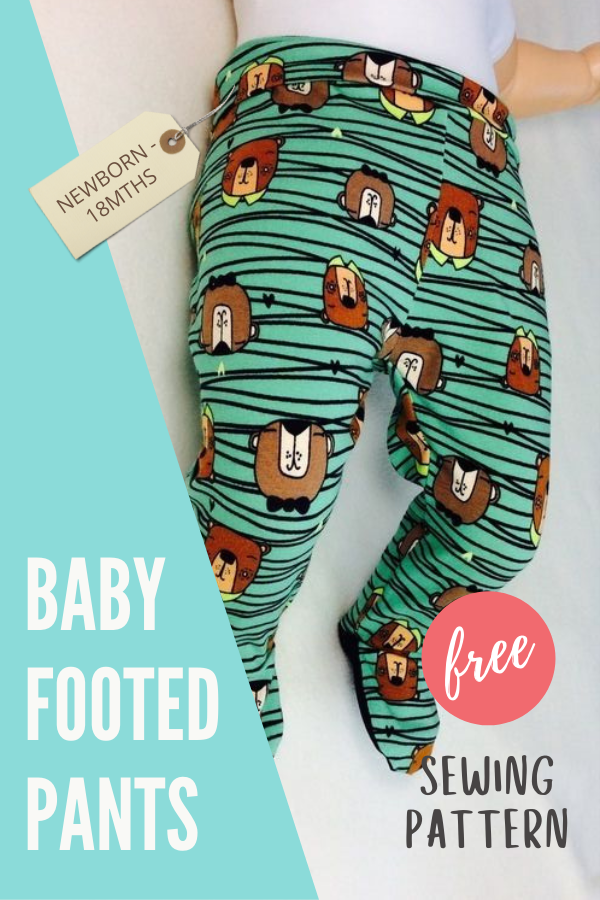 Baby Footed Pants FREE sewing pattern (Newborn to 18-months) - Sew ...