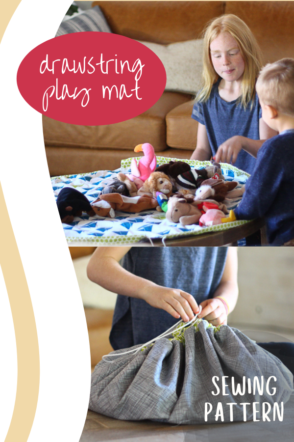 Drawstring Play Mat sewing pattern (4 sizes)