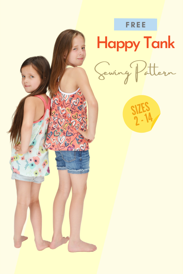 Happy Tank FREE sewing pattern (Sizes 2-14)