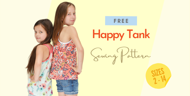 Happy Tank FREE sewing pattern (Sizes 2-14)