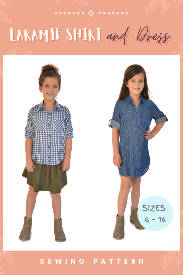 Laramie Shirt and Dress sewing pattern (Sizes 6 to16)