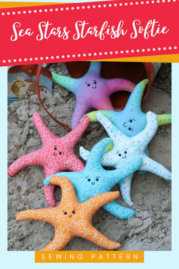 Sea Stars Starfish Softie sewing pattern