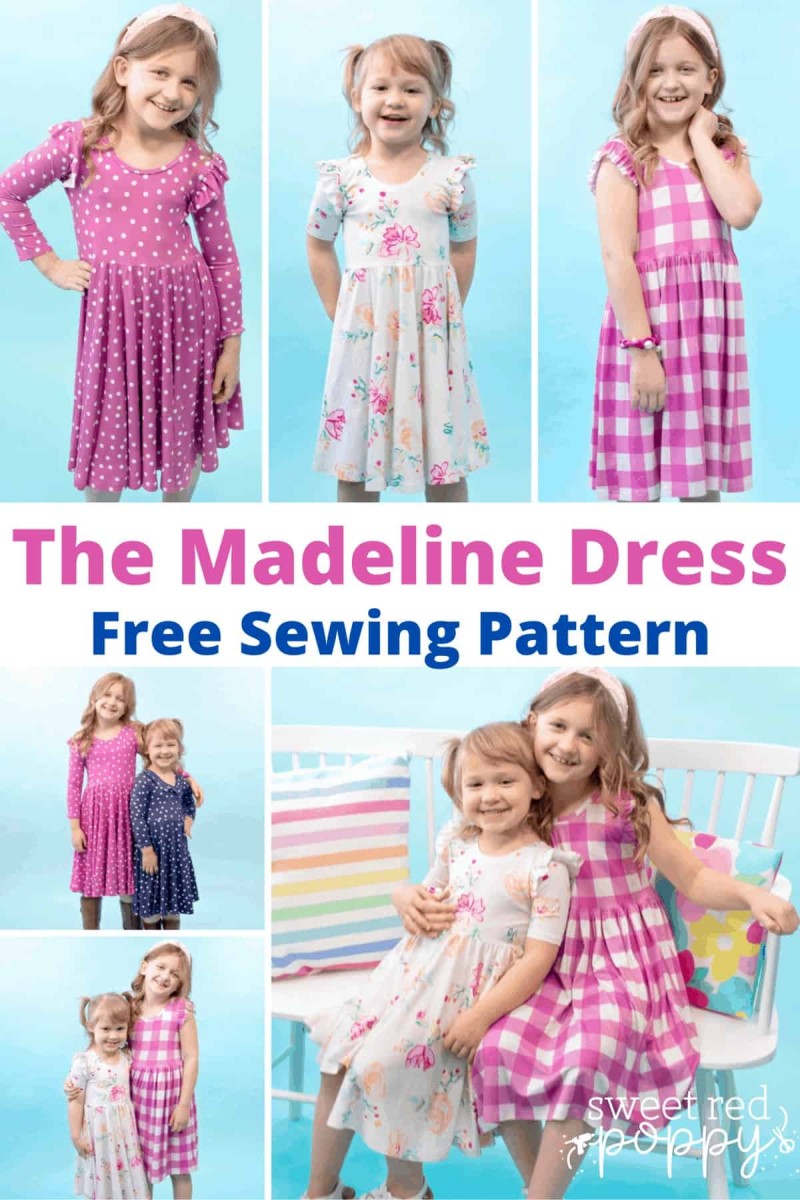 PDF Pattern SS2016-06&07. Madeleine Dress for 19.5 and 21.5 