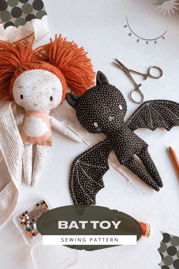 Bat Toy sewing pattern