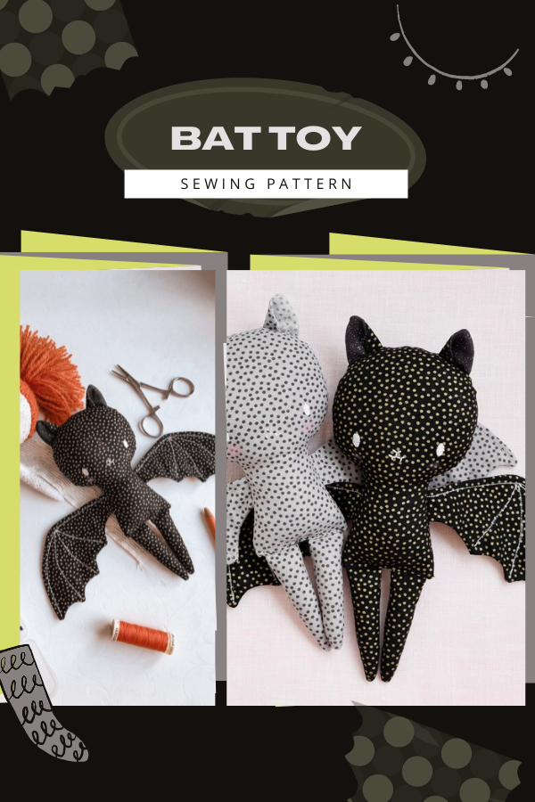 Bat Toy sewing pattern