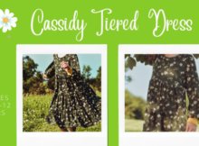 Cassidy Tiered Dress sewing pattern (Newborn to 12yrs)