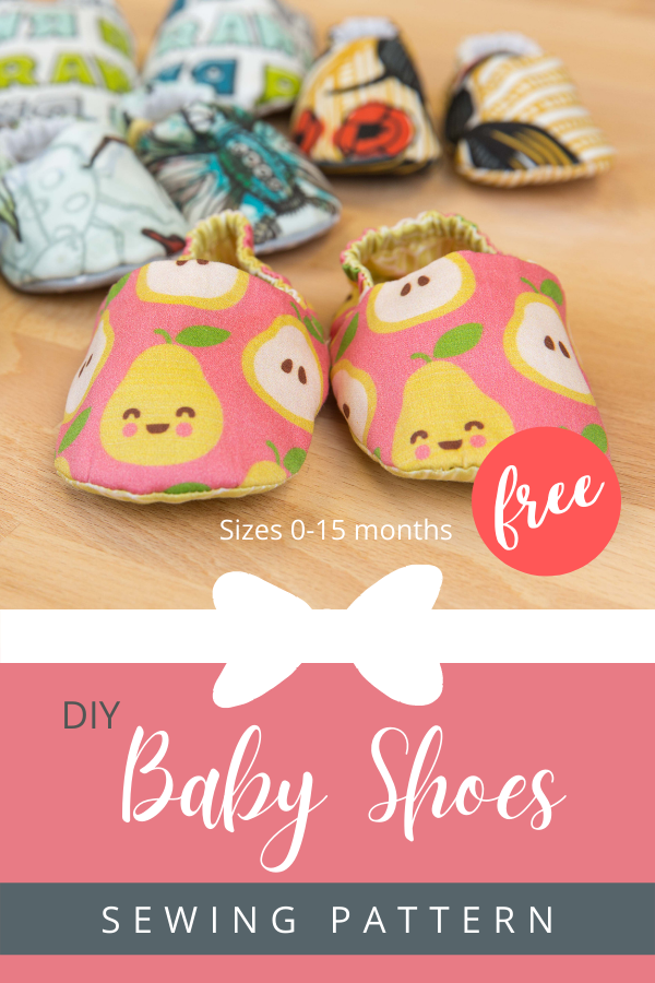 DIY Baby Shoes FREE sewing pattern (Sizes 0-15 months)