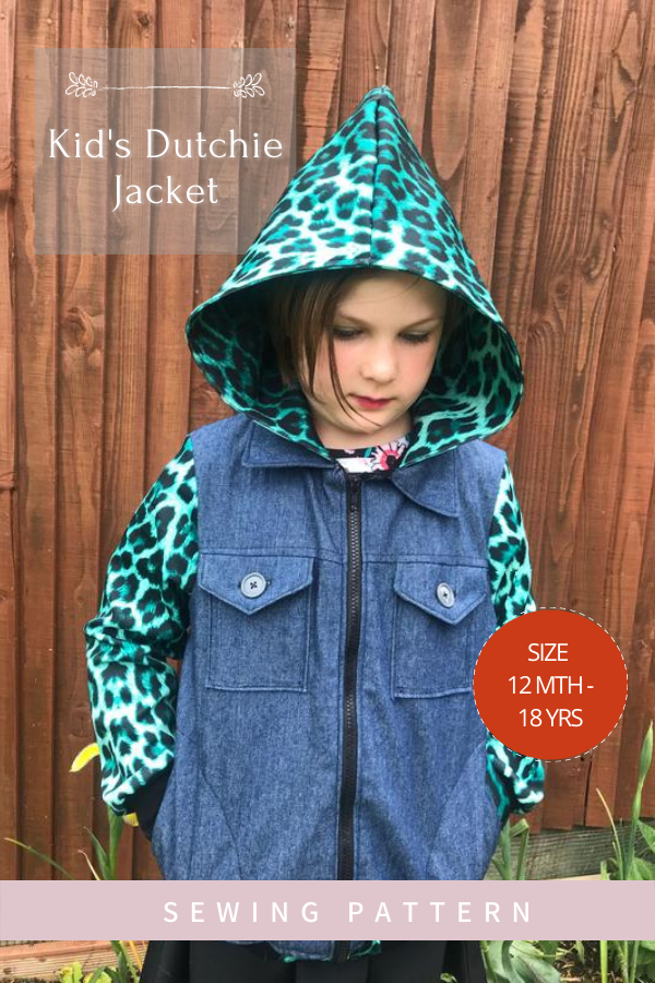 Kids Dutchie Jacket sewing pattern (12mths to Big Kid 18)