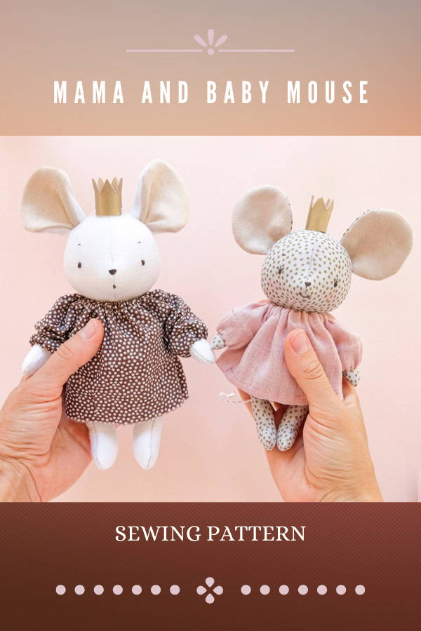 Mama and Baby Mouse sewing pattern - Sew Modern Kids