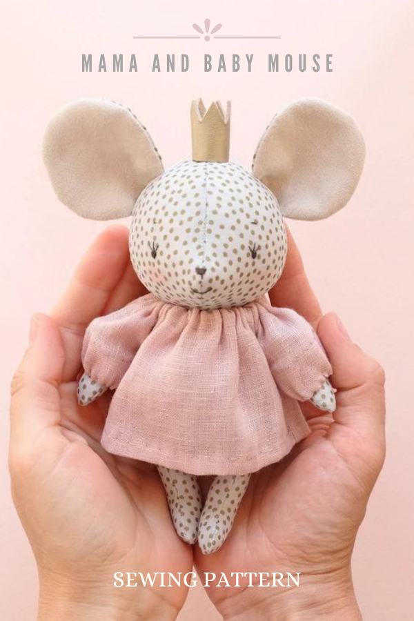 Mama and Baby Mouse sewing pattern