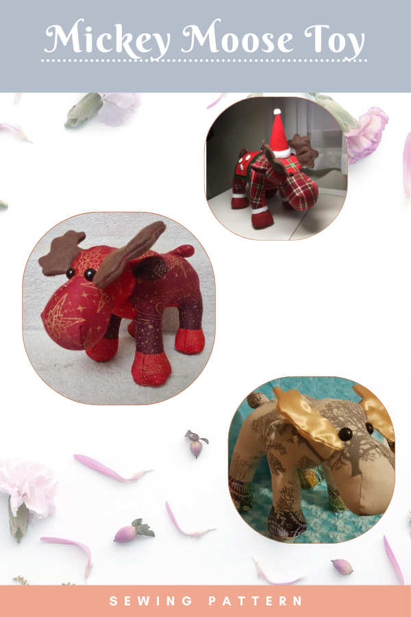 Stuffed moose cheap sewing pattern