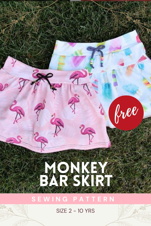 Monkey Bar Skirt FREE sewing pattern (2-10 years)