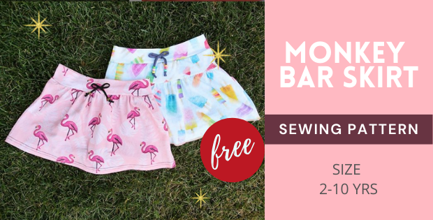 Monkey Bar Skirt FREE sewing pattern (2-10 years)