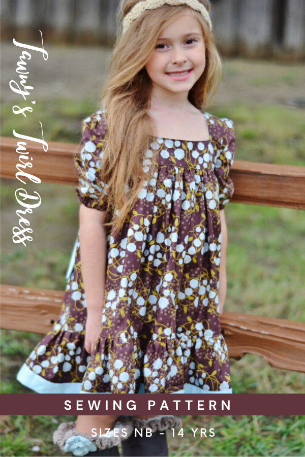 Tawny's Twirl Dress sewing pattern (NB to 14yrs)