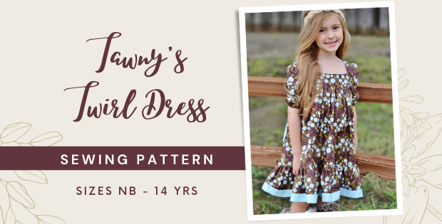 Tawny's Twirl Dress sewing pattern (NB to 14yrs)