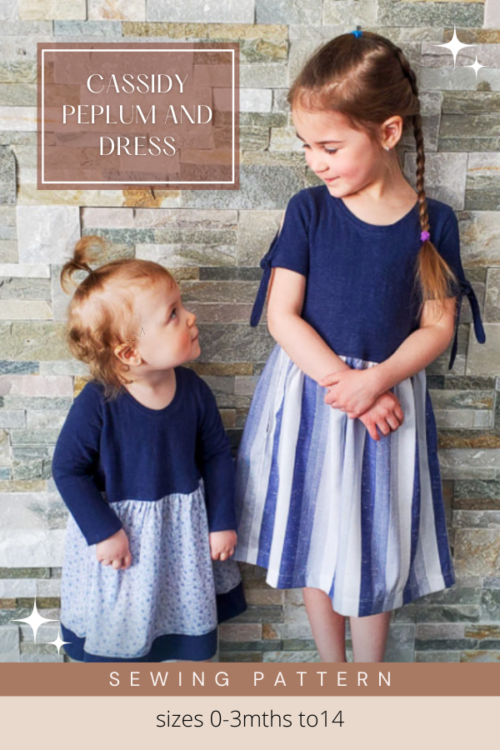 Cassidy Peplum and Dress sewing pattern (Sizes 0-3mths to 14) - Sew ...