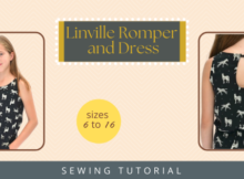 Linville Romper and Dress sewing pattern (Sizes 6 to 16)