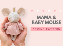 Mama and Baby Mouse sewing pattern