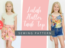 Lulah Flutter Tank Top sewing pattern (6mths-12yrs)
