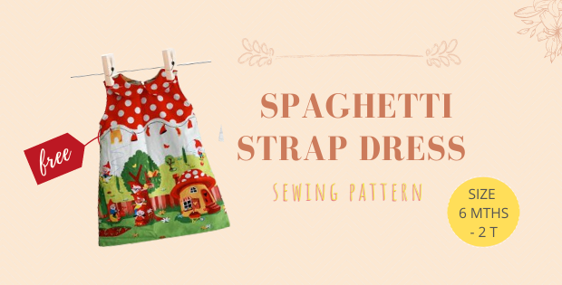Spaghetti Strap Dress FREE sewing pattern (6mths-2T)