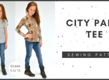 City Park Tee sewing pattern (Sizes 6 to 16)
