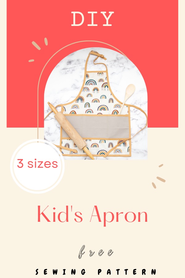 DIY Kid's Apron FREE sewing pattern (3 sizes) - Sew Modern Kids