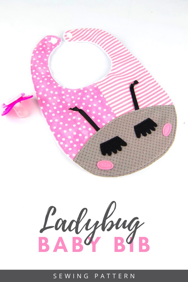 Ladybug Baby Bib sewing pattern