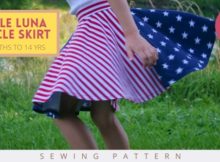 Little Luna Circle Skirt FREE sewing pattern (0-3mths to 14yrs)
