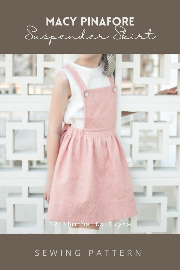 Bobbi Pinafore dress- sewing pattern - by Tilly and the Buttons