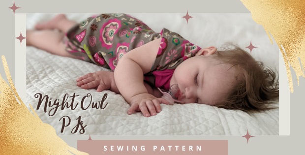 Night Owl PJs sewing pattern (3mths-12yrs)