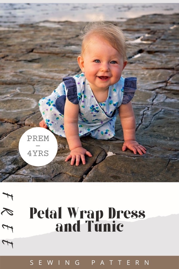 Petal Wrap Dress and Tunic FREE sewing pattern (Prem to age 4)