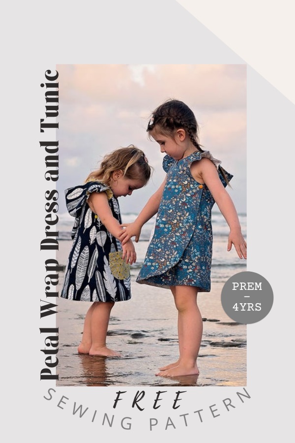 Petal Wrap Dress and Tunic FREE sewing pattern (Prem to age 4)