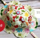 Tulip Petal Sun Hat FREE sewing pattern (Sizes 2 to 5 years)