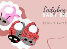 Ladybug Baby Bib sewing pattern