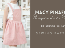 Macy Pinafore Suspender Skirt sewing pattern (12-18mths to 12yrs)