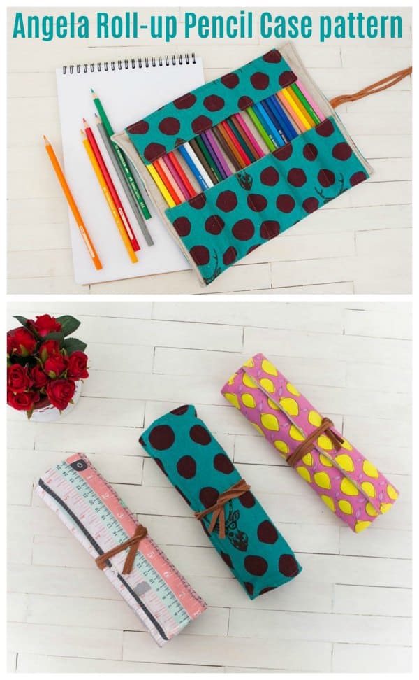 DIY Free Pattern - ROLL UP PENCIL CASE 