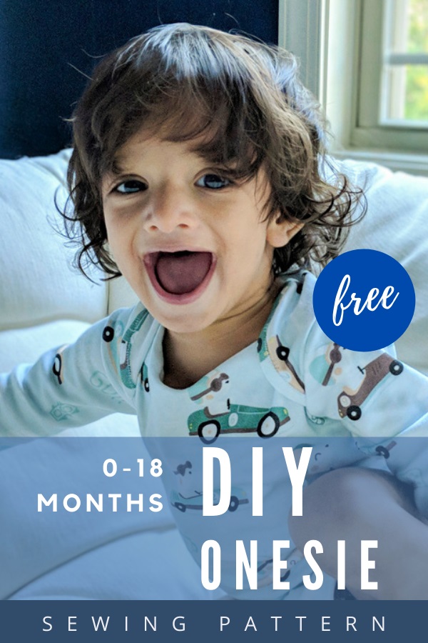 DIY Onesie FREE sewing pattern (0-18 months)