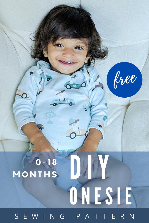 DIY Onesie FREE sewing pattern (0-18 months)