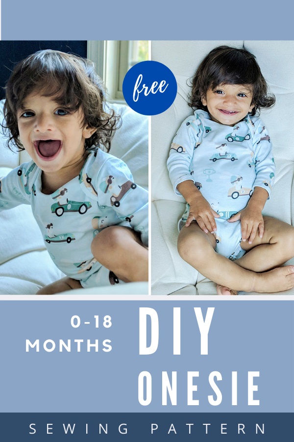 DIY Onesie FREE sewing pattern (0-18 months)