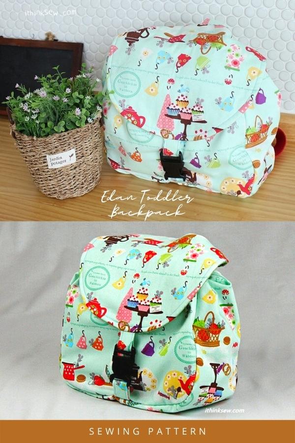 Edan Toddler Backpack sewing pattern