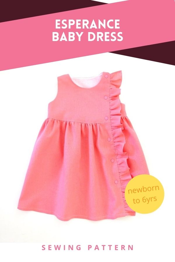 Esperance Baby Dress sewing pattern (Newborn to 6yrs)