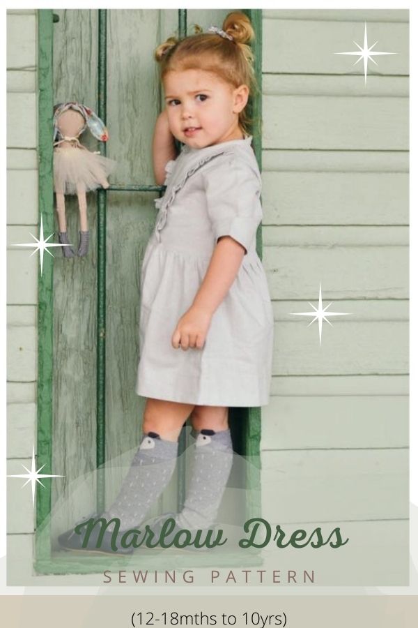 Marlow Dress sewing pattern (12-18mths to 10yrs)