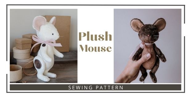 Plush Mouse sewing pattern
