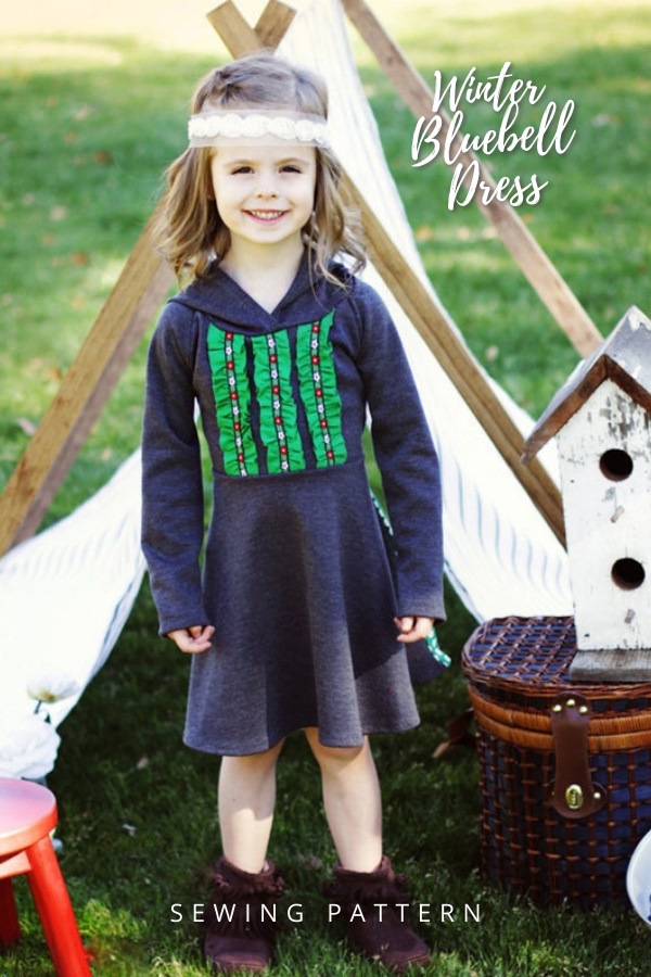 Winter Bluebell Dress sewing pattern