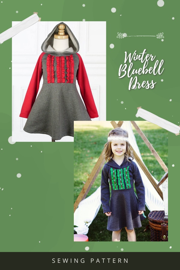 Winter Bluebell Dress sewing pattern